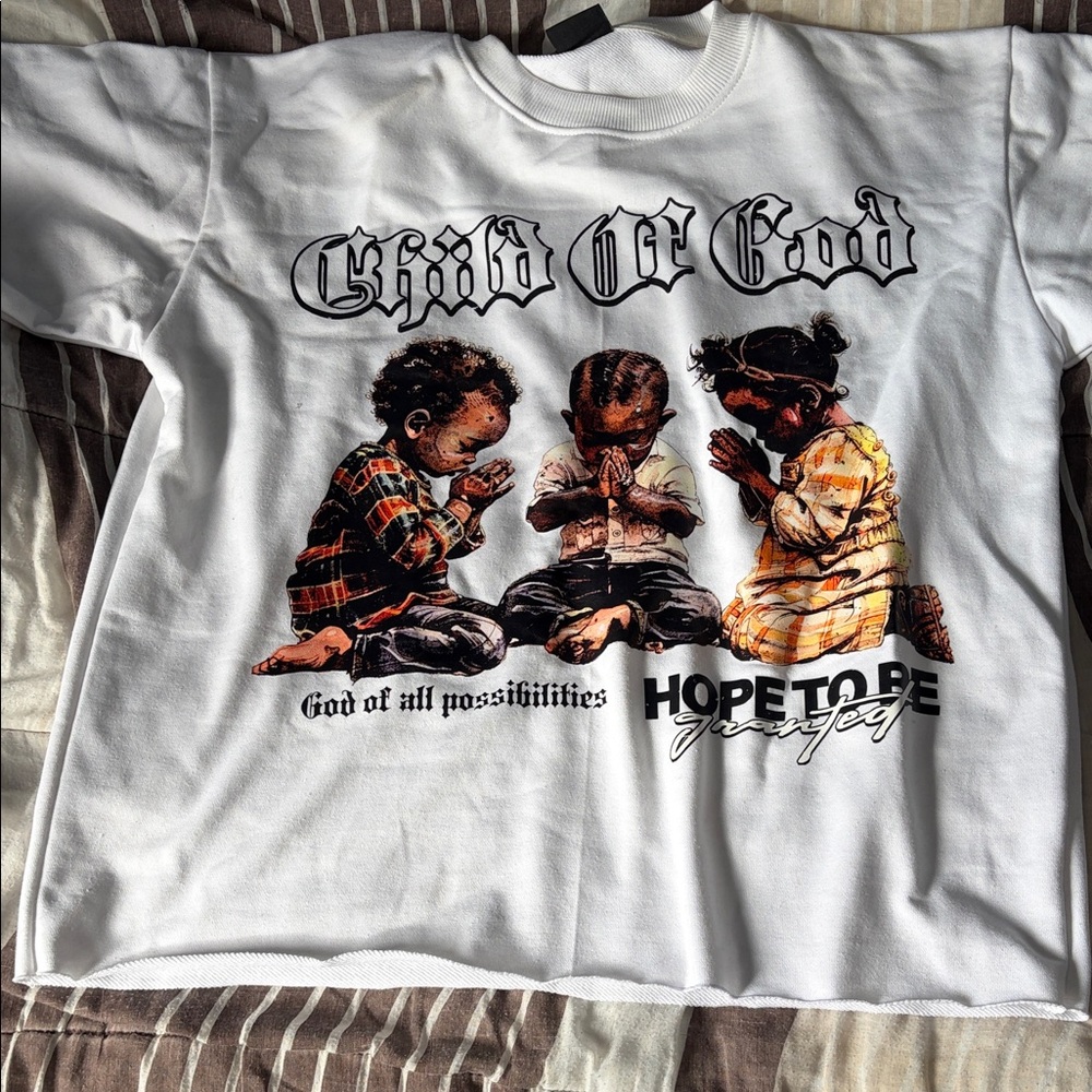 White 'Child of God' Graphic Tee for Kids